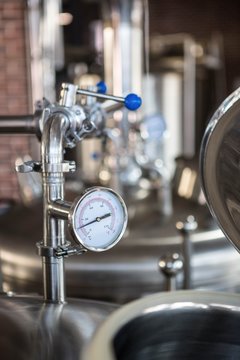 Large vats of beer