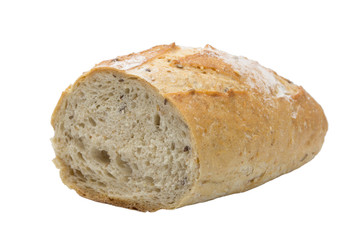 Bread isolated on white background
