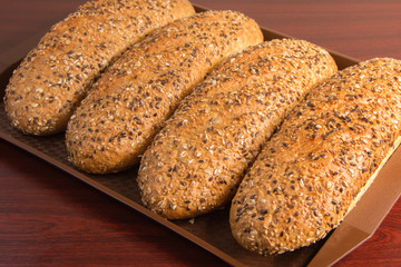 Bakery products. Golden brown cakes, and all Russian belyashi ru