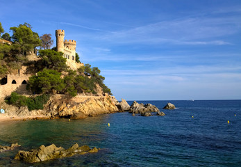 Castle in Lloret de Mar, Girona, Spain