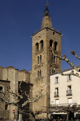Fototapeta na wymiar Saint Pierre Church, Prades, Languedoc Roussillon, Pyrenees Orie