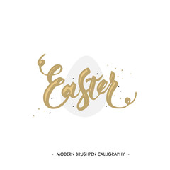 Easter lettering card. 