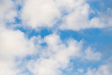 beautiful clouds in the blue sky