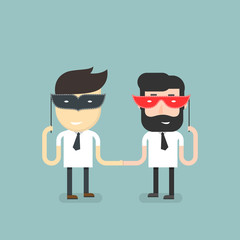 Businessman masked his enmity under an appearance of friendlines