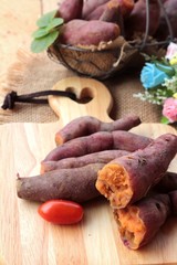 sweet potato boiled with of sugar delicious.