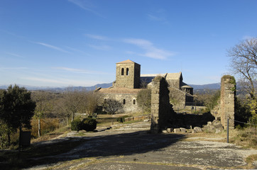 Benedictine monastery of Sant Pere de Casserres, Masies de Roda, Osona, Barcelona...