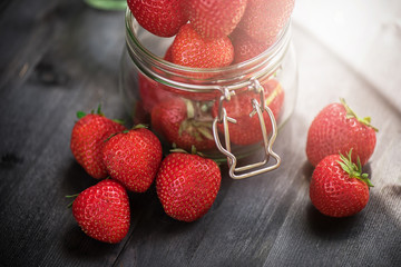 Fresh ripe strawberry