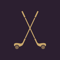 The golf icon. Sport symbol. Flat