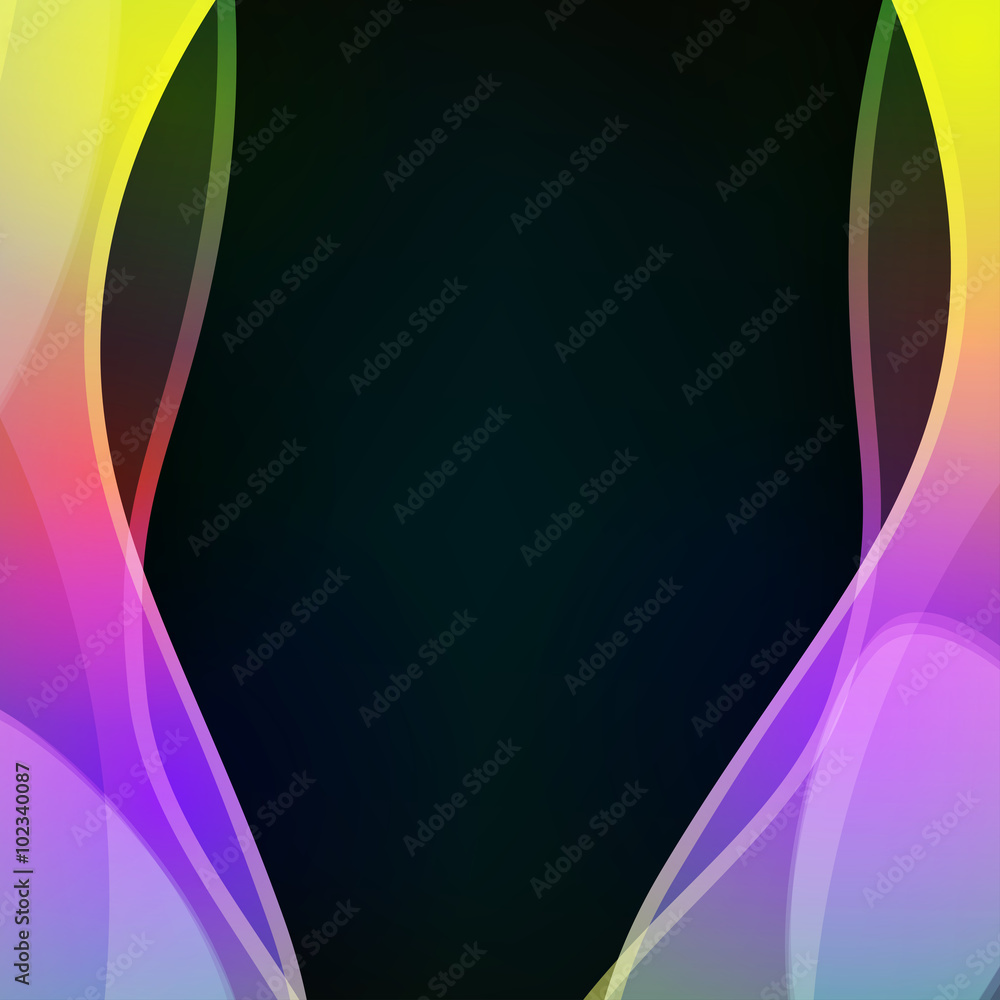 Poster abstract vector background. fluid color waves.
