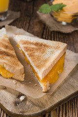 Fresh made Cheese Sandwich
