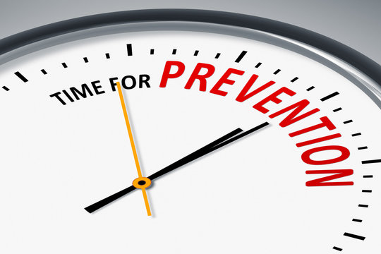 clock with text time for prevention