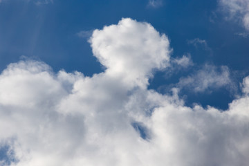 beautiful clouds on a blue sky