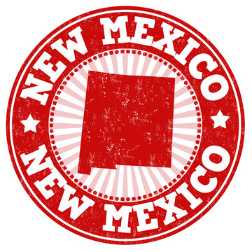 New Mexico grunge stamp