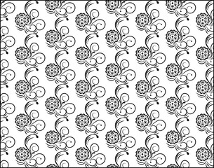 Rose stylized pattern. Vector