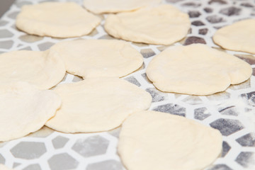 dough for cooking in the kitchen