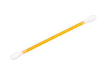 Cotton sticks isolated on white background.