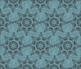 Abstract graphic Ornament flower pattern. Vector