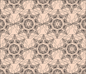 Circles Modern abstract ornament pattern. Vector