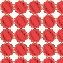 Watermelon pattern. Vector