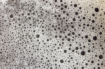 coffee foam. close-up
