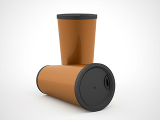 Fast food cup isolated on white background