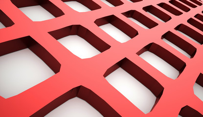 Abstract grid background concept rendered