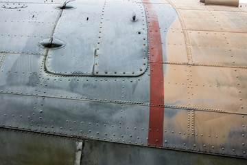 Dirty texture of old plane body