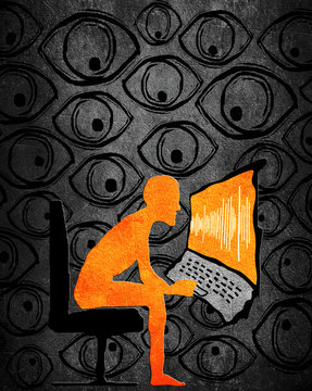privacy concept high quality digital illustration