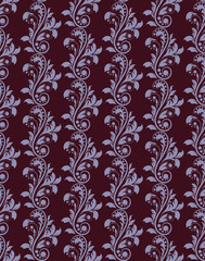 Fototapeta premium Classic royal ornament acanthus flower pattern background. Vector