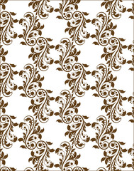 
Classic royal ornament acanthus flower pattern background. Vector