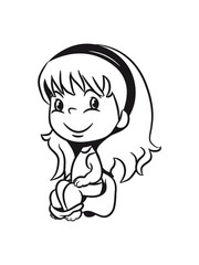 wc potty sitting little girl