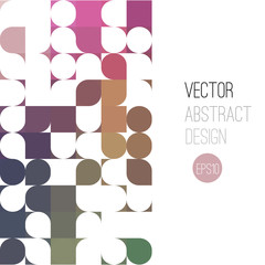 Bright abstract retro design. Vector background