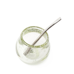 Glass mate calabash vessel isolated