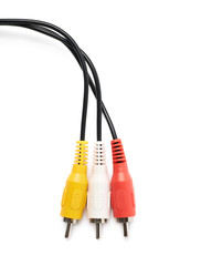 RCA plugs cable isolated