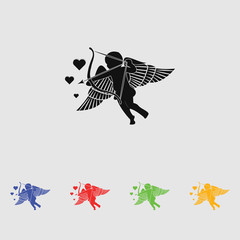Cupid - Valentine's Day vector icon