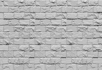 White Grey brick wall background