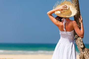 woman near the ocean