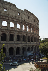 Fototapeta na wymiar Vista Coliseo Romano