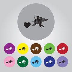 Cupid - Valentine's Day vector icon