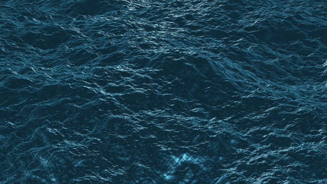 4k ocean waves surface fly over, seamless looped, background