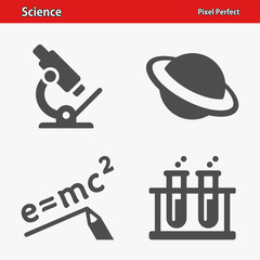 Science Icons. Professional, pixel perfect icons optimized for both large and small resolutions. EPS 8 format.