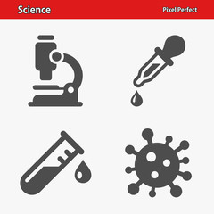 Science Icons. Professional, pixel perfect icons optimized for both large and small resolutions. EPS 8 format.