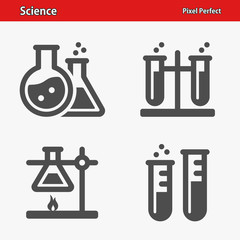 Science Icons. Professional, pixel perfect icons optimized for both large and small resolutions. EPS 8 format.