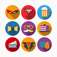 Celebration cocktail icon