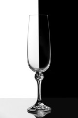 An empty wine glass