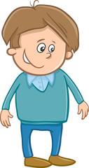 Fototapeta premium cute boy character cartoon
