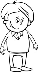 cute boy for coloring