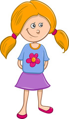 cute girl cartoon