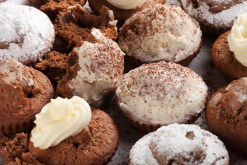 Baked homemade muffins