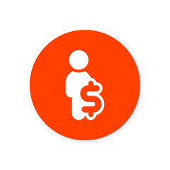 Orange Flat App Icon